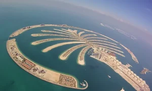 dubai man made islands sinking